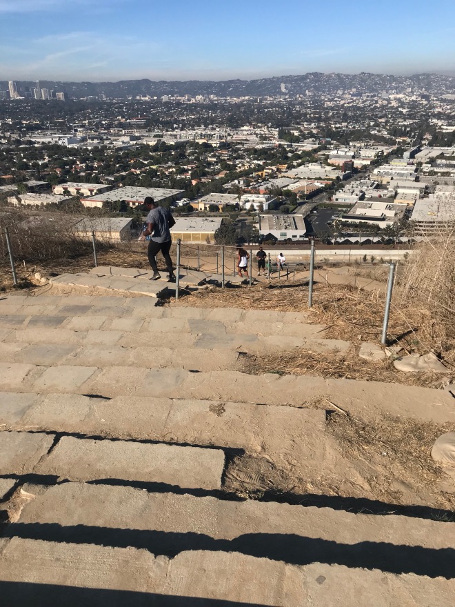 Looking down the Culver City stairs
